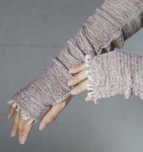 アームカバー身に着け写真