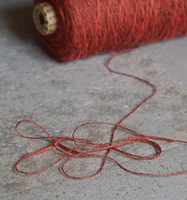 ブリックレッド杢糸画像