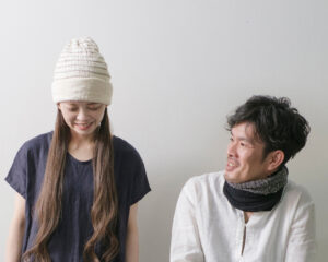 コットンキャップ着用画像