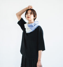 NECKABLE　パーカースヌード　巻いた様子