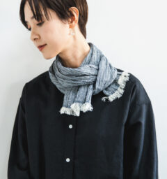タイニーマフラー　リネンコットンKUSHU