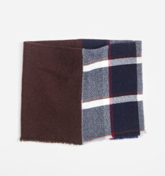 NECKABLE ウールスヌード　チェック　レッドチェック　商品単体画像
