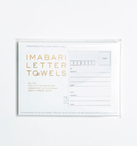 imabari letter towels　今治レタータオル　パッケージ画像