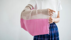 NECKABLE シルクコットン　　スヌード　着用画像