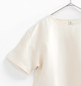 LOOSY:T2 リネン100％Tシャツ　エクリュホワイト画像