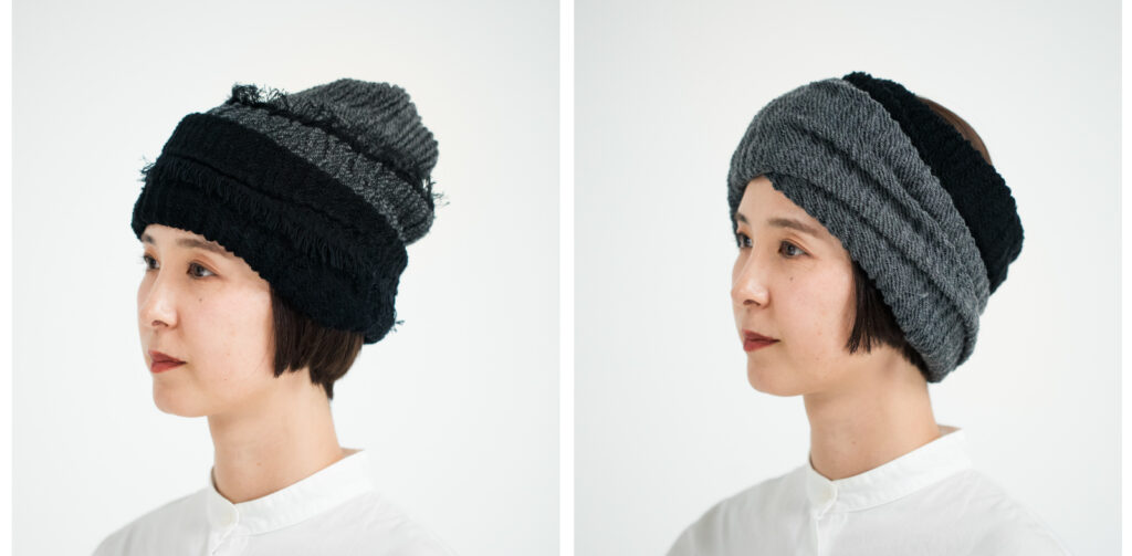 8WAY ウールキャップ　グレー　ビーニーアレンジの画像
