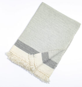 ウールブランケットショール　グラスパターン　KAWARIシリーズ　商品画像