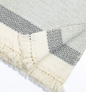 ウールブランケットショール　グラスパターン　KAWARIシリーズ　商品画像