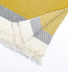 ウールブランケットショール　ドットパターン　KAWARIシリーズ　商品画像