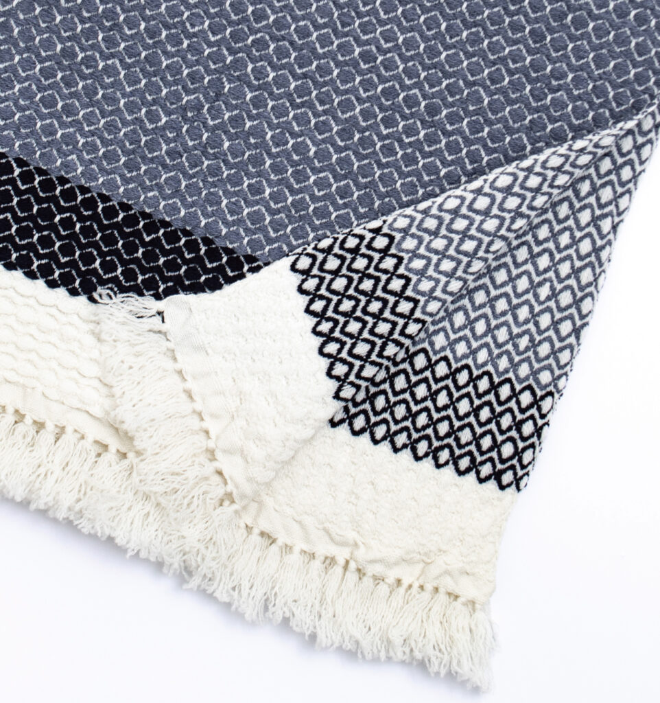 ウールブランケットショール　ドットパターン　KAWARIシリーズ　商品画像