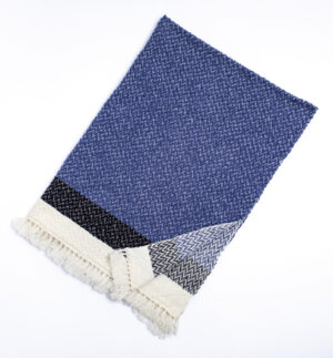 ウールコットンブランケットショール　ヘリンボーン　KAWARIシリーズ　商品画像