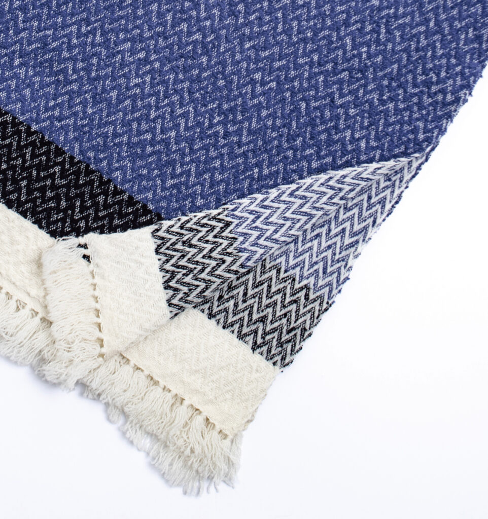 ウールコットンブランケットショール ヘリンボーン KAWARIシリーズ 商品画像