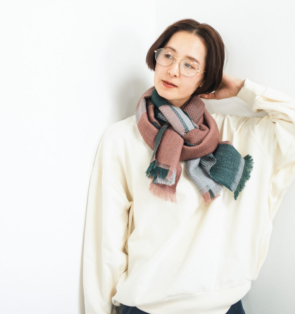 SHUSU ウールマフラー オータムリーブス