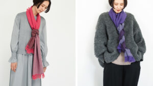 WAKKA　ウールイージーマフラー　着用画像WAKKA　ウールイージーマフラー　着用画像