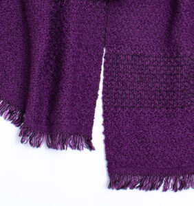 LOOPウールコットンマフラー　ヘリンボーン　商品画像