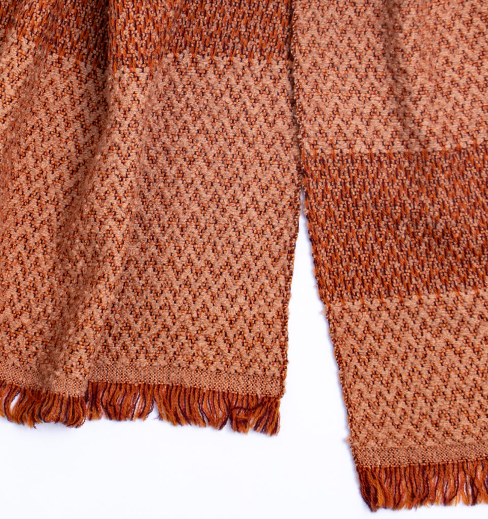 LOOPウールコットンマフラー　ヘリンボーン　商品画像