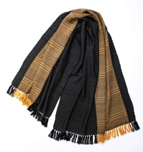 kawari ウールショール ウィーブボーダー 画像