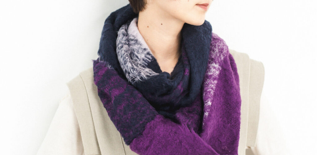 BRUSHESD コットンスヌード 着用画像