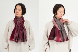 WAKKA　ウールスヌード　着用リバーシブル画像