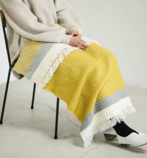 ウールブランケットショール　ドットパターン　KAWARIシリーズ　商品画像