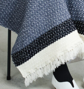 ウールブランケットショール　ドットパターン　KAWARIシリーズ　商品画像