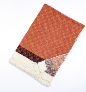 ウールコットンブランケットショール　ヘリンボーン　KAWARIシリーズ　商品画像