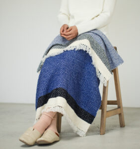 ウールコットンブランケットショール ヘリンボーン KAWARIシリーズ 商品画像