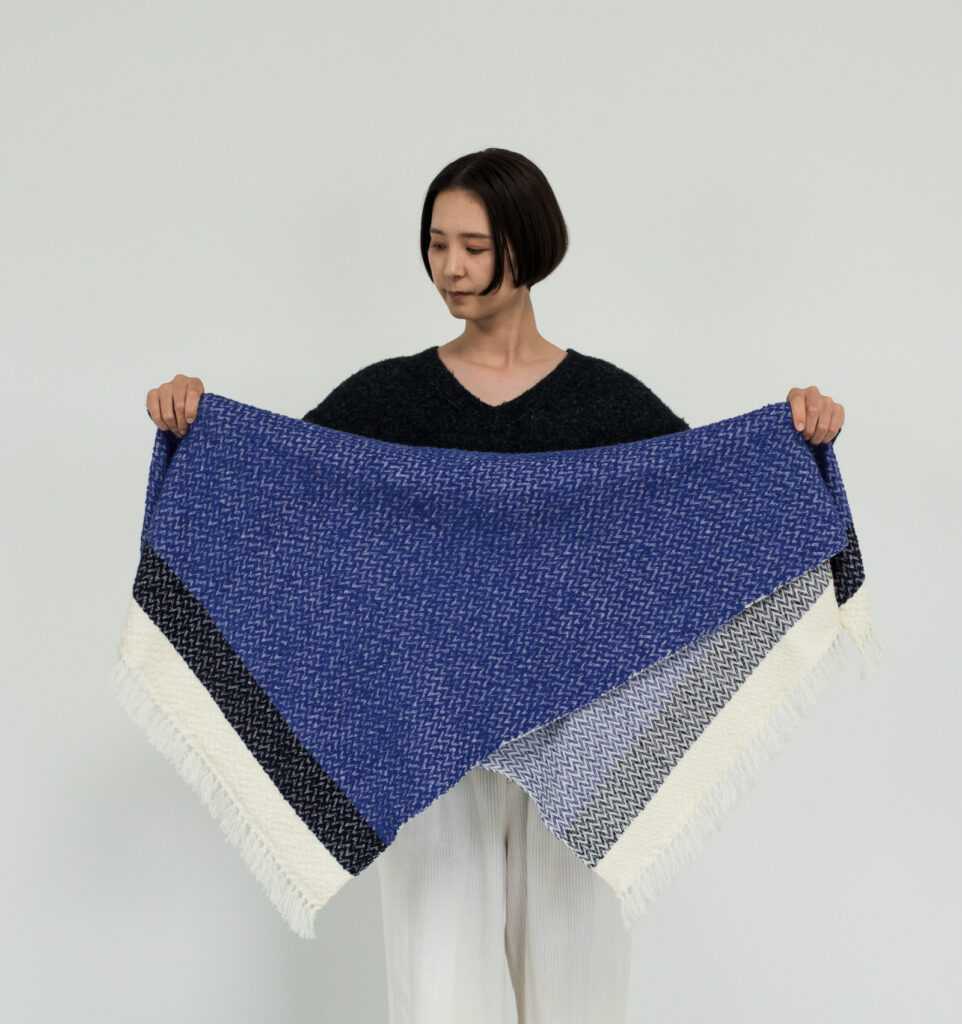 ウールコットンブランケットショール ヘリンボーン KAWARIシリーズ 商品画像