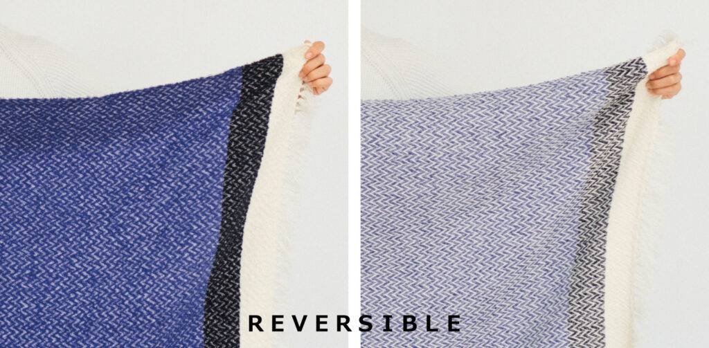 ウールコットンブランケットショール ヘリンボーン KAWARIシリーズ 商品画像