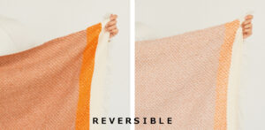 ウールコットンブランケットショール　ヘリンボーン　KAWARIシリーズ　商品画像