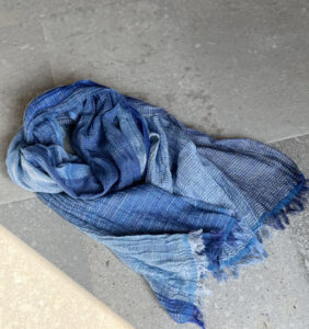 ＳＨＩＢＯ　絣染めシルクコットンショール　画像