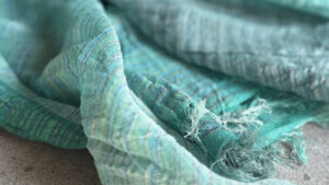 ＳＨＩＢＯ　絣染めシルクコットンショール　画像