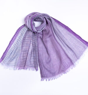 ＳＨＩＢＯ　絣染めシルクコットンショール　商品単体画像