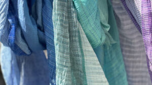 ＳＨＩＢＯ　絣染めシルクコットンショール　画像