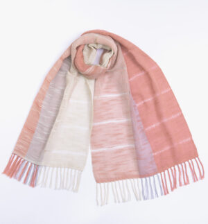 空羽織り　マフラー　ピンク色　画像