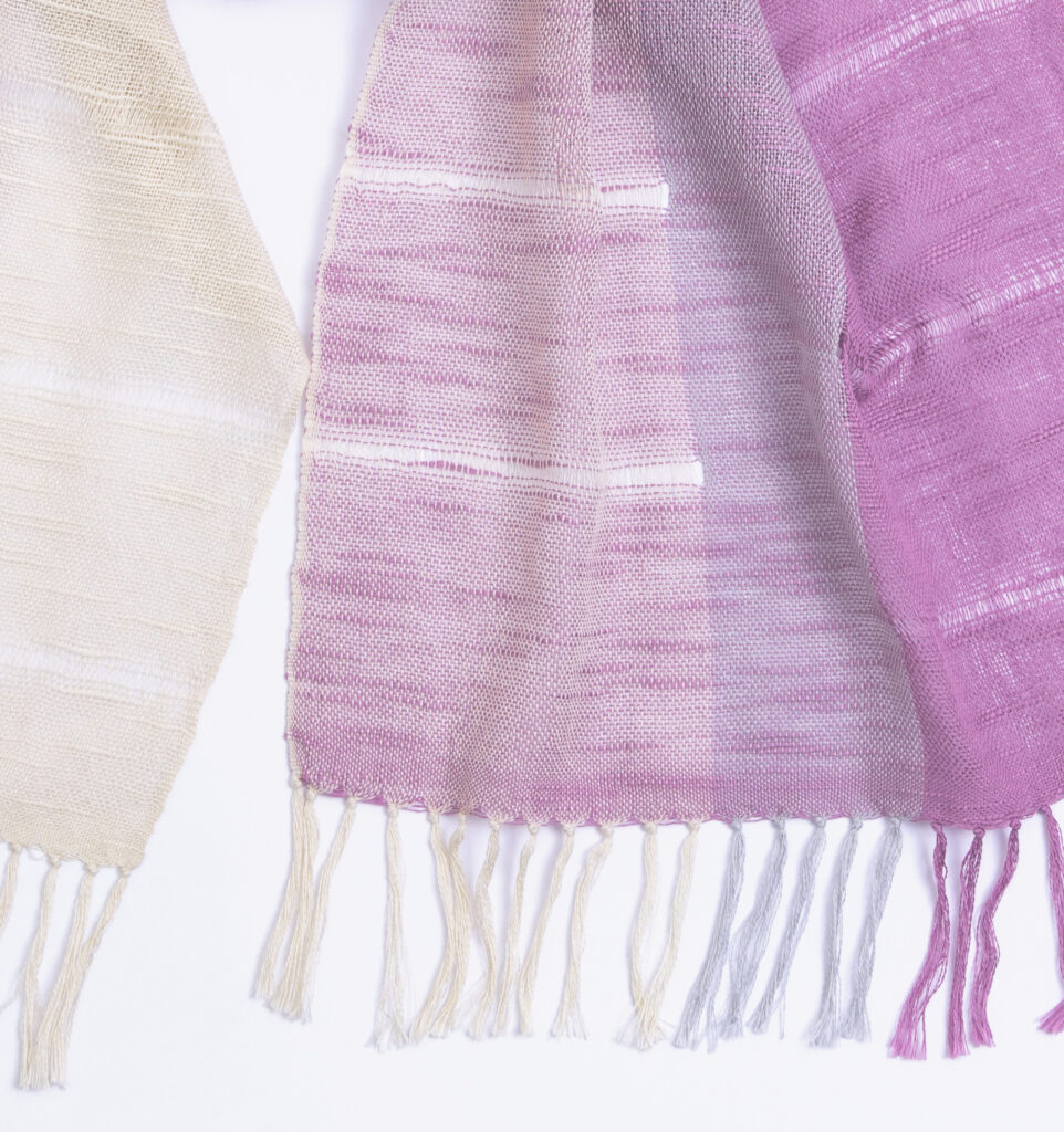 空羽織り マフラー パープル色 画像