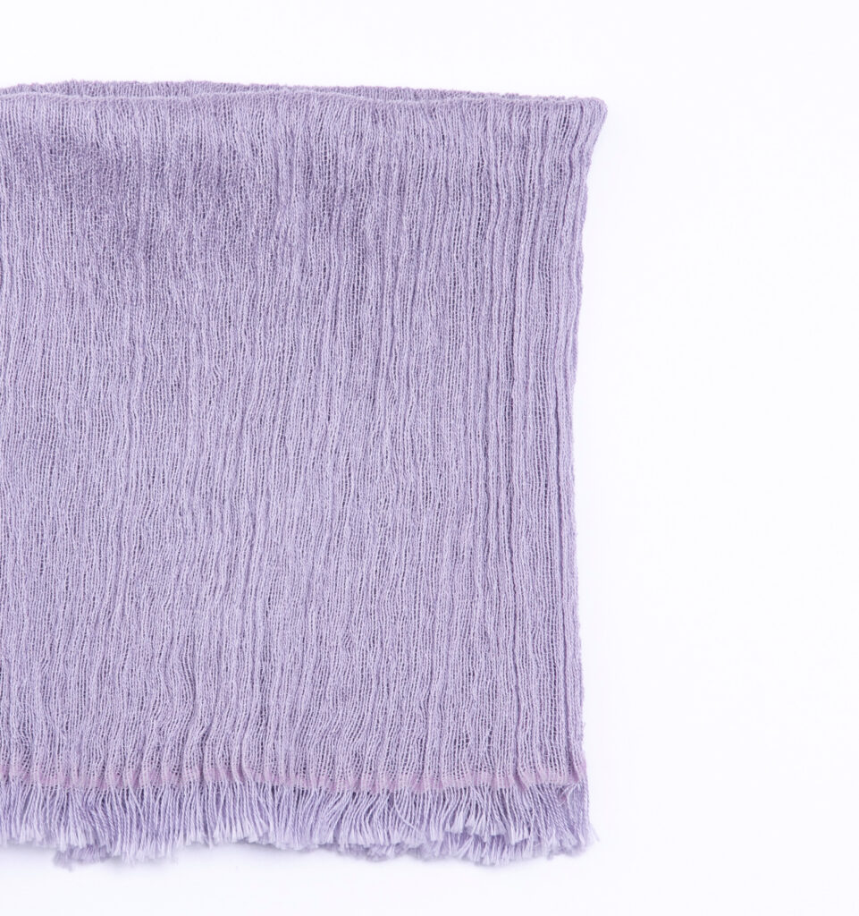 シルクコットンネックベール　パープル　商品画像　