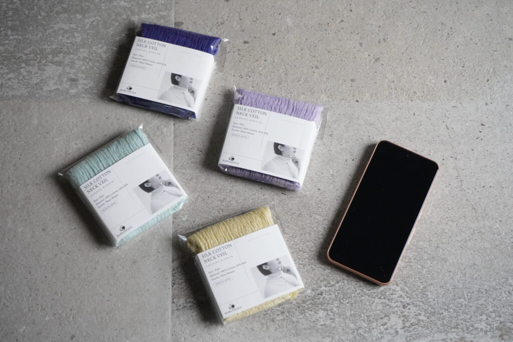 シルクコットンネックベール　小さなパッケージ画像