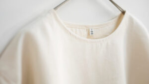 LOOSY:T2 リネン100％Tシャツ　エクリュホワイト画像